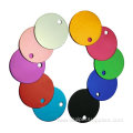 Fashion Solid Color Round Pet Name ID Tag
